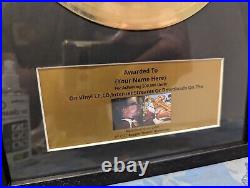 Two pieces gold and platinum Record Music Award for DJ Producer /Recording Gift