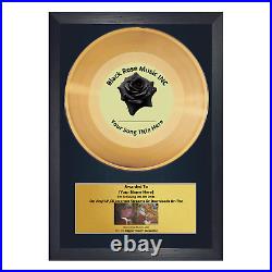 Two pieces gold and platinum Record Music Award for DJ Producer /Recording Gift