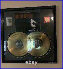 U2 24kt Gold Plated Rattle & Hum Record Award