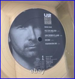 U2 Rattle And Hum 24K Gold Plated Framed Record Album Award 24214 U2 Rattle And Hum 24K Gold Plated Framed Record Album Award 24214
