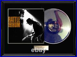 U2 Rattle And Hum White Gold Silver Platinum Tone Record Lp Rare Non Riaa Award