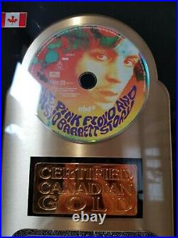 UNIQUE John Edginton Pink Floyd Gold Record Award