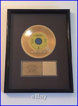 Up Where We Belong Joe Cocker & Jennifer Warnes RIAA Gold Record Sales Award 45