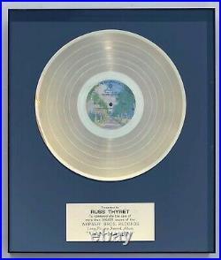 VAN HALEN 1st Album Non-RIAA GOLD RECORD AWARD to Former WB Records Chairman