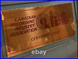 VAN MORRISON Avalon Sunset 1989 CANADA Original CRIA Gold Record Award MINTY