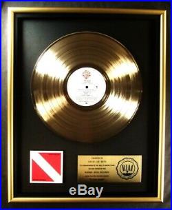 Van Halen Diver Down LP Gold RIAA Record Award Warner Brothers Records