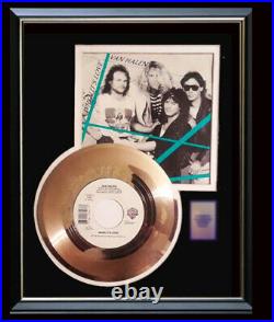 Van Halen When Its Love 45 RPM Gold Metalized Record Rare Non Riaa Award