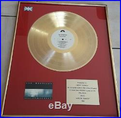 Van Morrison In House award golden record (non RIAA) Avolon Sunset
