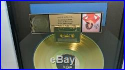 Vanessa Williams The Right Stuff Gold Sales Award Record Plaque 500,000 RIAA