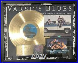 Varsity Blues Soundtrack RIAA Gold Record Award CHIPPED FRAME SEE PHOTOS