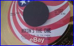 Very Rare Gold Record (nixon's The One) By Disc Award Ltd