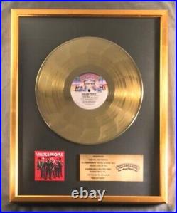 Village People Macho Man LP Gold Non RIAA Record Award Casablanca Records