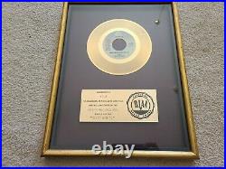 Vintage Arista Records RIAA Gold 45 Award 1979 G. Q Disco Nights