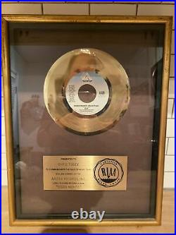 Vintage Arista Records RIAA Gold Award Plaque 1979 G. Q Disco Nights