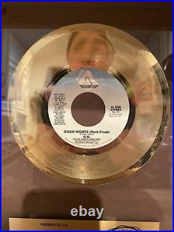 Vintage Arista Records RIAA Gold Award Plaque 1979 G. Q Disco Nights