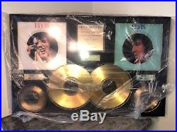 Vtg LARGE Elvis Presley Gold Record Album 45 78 Not RIAA Award Display XMAS Gift