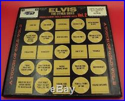 WORLDWIDE 50 GOLD AWARD HITS VOL 2 ELVIS PRESLEY with CLOTH & POSTER PROMO