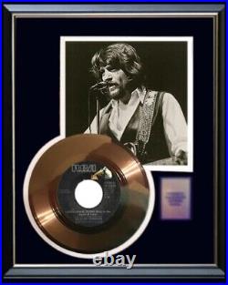 Waylon Jennings Luckenbach Texas 45 RPM Gold Record Non Riaa Award Rare