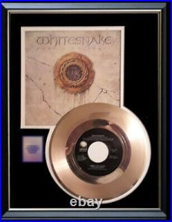Whitesnake Here I Go Again Gold Metalized Record Rare Non Riaa Award Rare