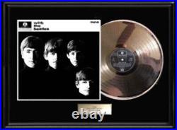 With The Beatles White Gold Platinum Tone Record Lp Album Non Riaa Award