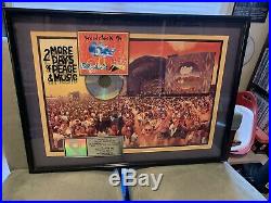 Woodstock 94 Gold Record Award LP CD Jackyl Metallica Nine Inch Nails Aerosmith