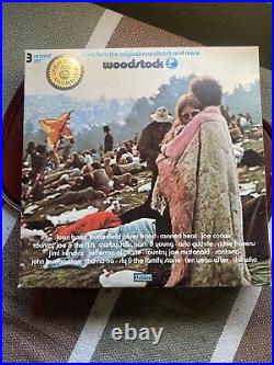 Woodstock Original Soundtrack Vinyl 3 Record Set 1970 Gold Record Award SD 3-500