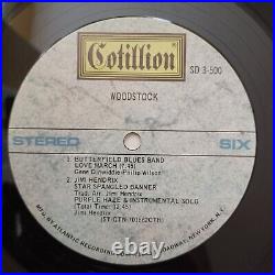 Woodstock Original Soundtrack Vinyl 3 Record Set 1970 Gold Record Award SD 3-500