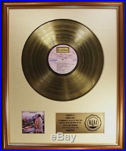 Woodstock Soundtrack LP Gold RIAA Record Award To Canned Heat Cotillion Records