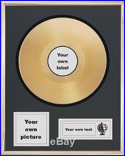 Your Own Personalised 12 Gold Disc Album Record Award Presentation