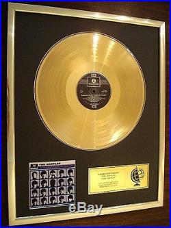 Your Own Personalised Gold Platinum Disc Album Single Record Award Presentation