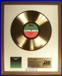 Yes Close To The Edge LP Gold Non RIAA Record Award Atlantic Records