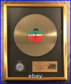 Yes Fragile LP Gold Non RIAA Record Award Atlantic Records To Yes