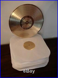 Your Own Personalised 12 Golden Disc Lp Album Record Award Presentation