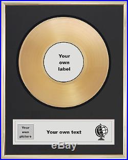 Your Own Personalised 7 Gold Disc Single Record Award Presentation