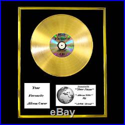 Your Own Personalised Gold Platinum Disc Album Single Record Award Presentation