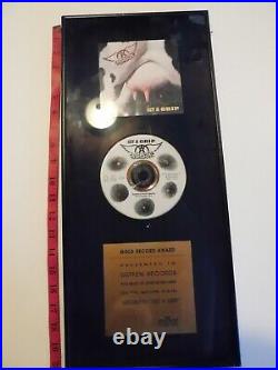 ZPAC (Poland RIAA) Aerosmith Gold Award BMG Ariola To Geffen Records 20x19 BR