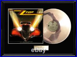 Zz Top Eliminator White Gold Platinum Tone Record Lp Album Non Riaa Award