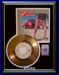 Zz Top Legs 45 RPM Gold Metalized Record Rare Non Riaa Award